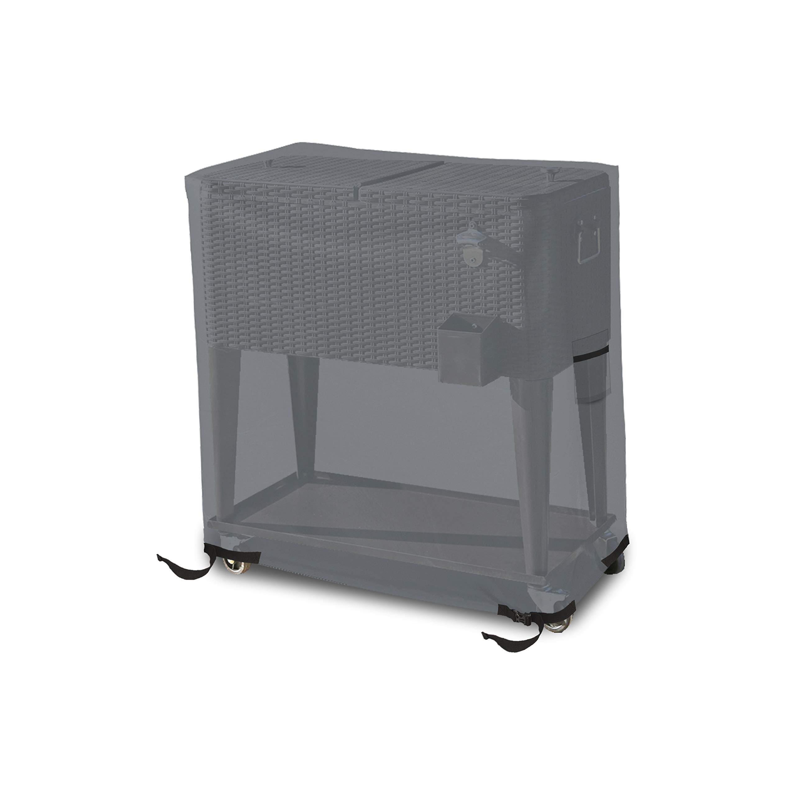 Cooler Cover 12 Oz Waterproof - Rolling Cart Cover 100% Weather Resistant with Air Pockets & Drawstrap for Snug Fit - Image 4