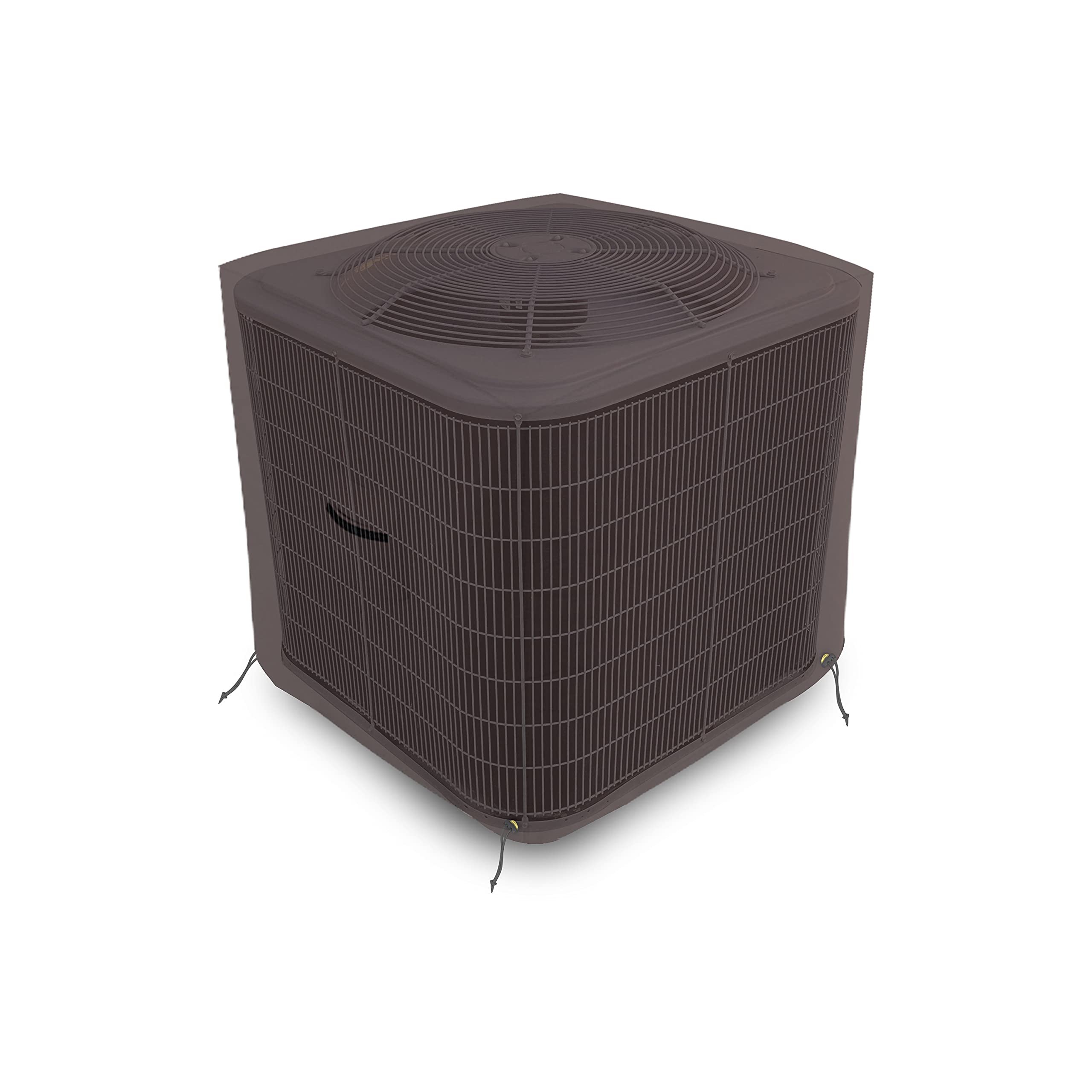 Covers & all Air Conditioner Cover, 18 Oz Waterproof, UV & Weather Resistant AC Cover for Outside Indoor Outdoor Patio Lawn Garden Backyard with Air Vents & Drawstrings (24"L x 24"W x 22"H, Coffee) - Image 5