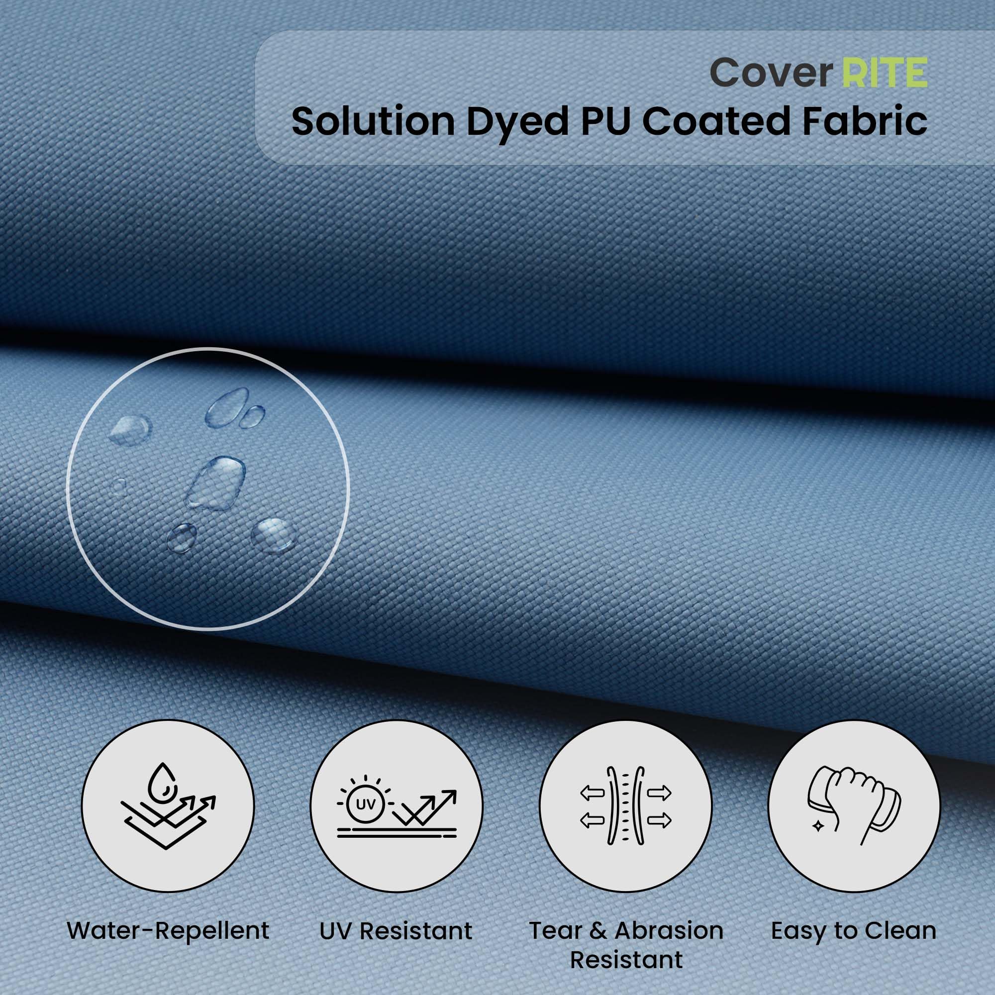 Covers & All Cover Rite Square Dining Chair Cushion, 600 Denier High-Density 3" Foam Outdoor Chair Cushion, Water Resistant, UV Fade Resistant for Outdoor Furniture and Patio Dining 18 x 18 x 3 Inch - Image 4