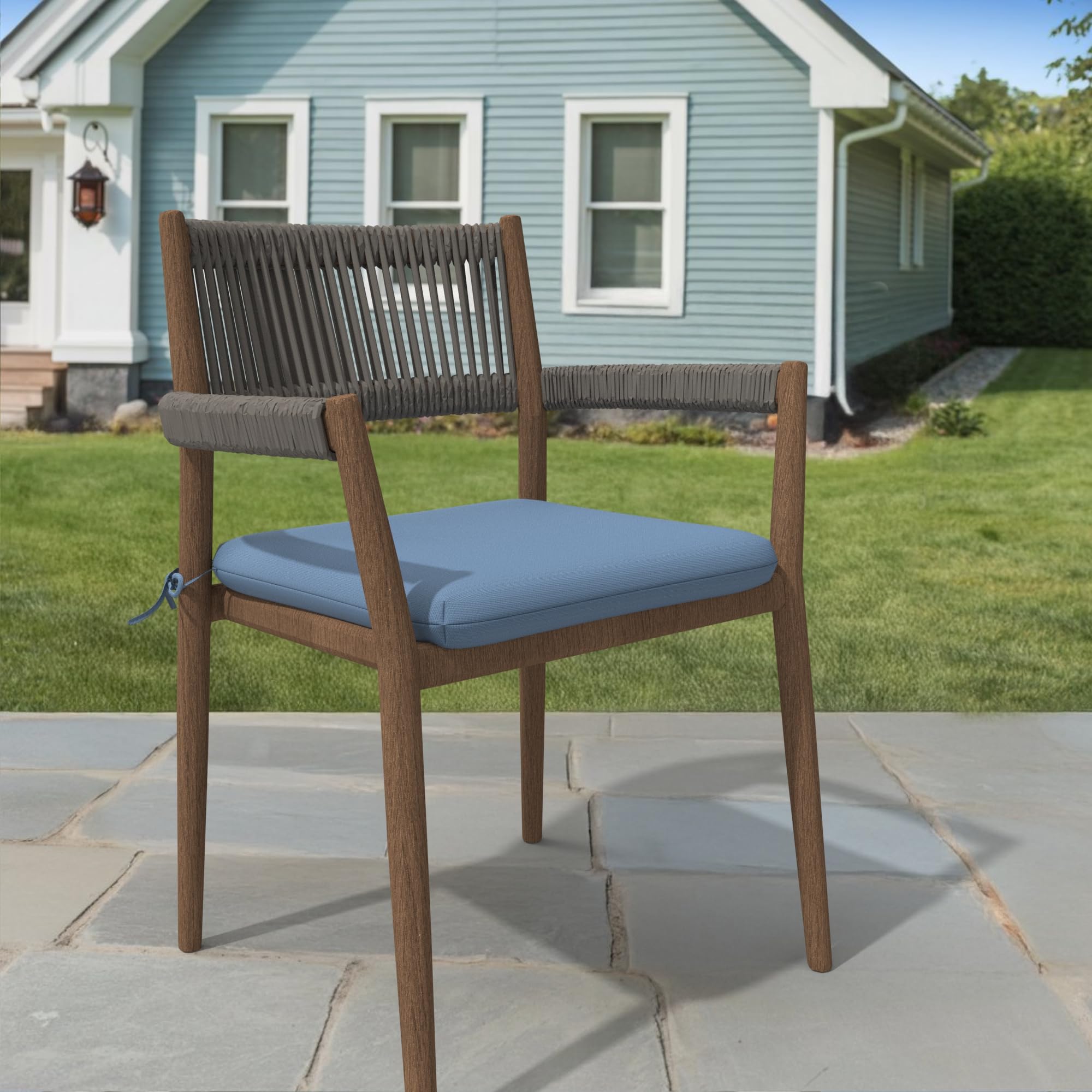 Covers & All Cover Rite Square Dining Chair Cushion, 600 Denier High-Density 3" Foam Outdoor Chair Cushion, Water Resistant, UV Fade Resistant for Outdoor Furniture and Patio Dining 18 x 18 x 3 Inch - Image 5