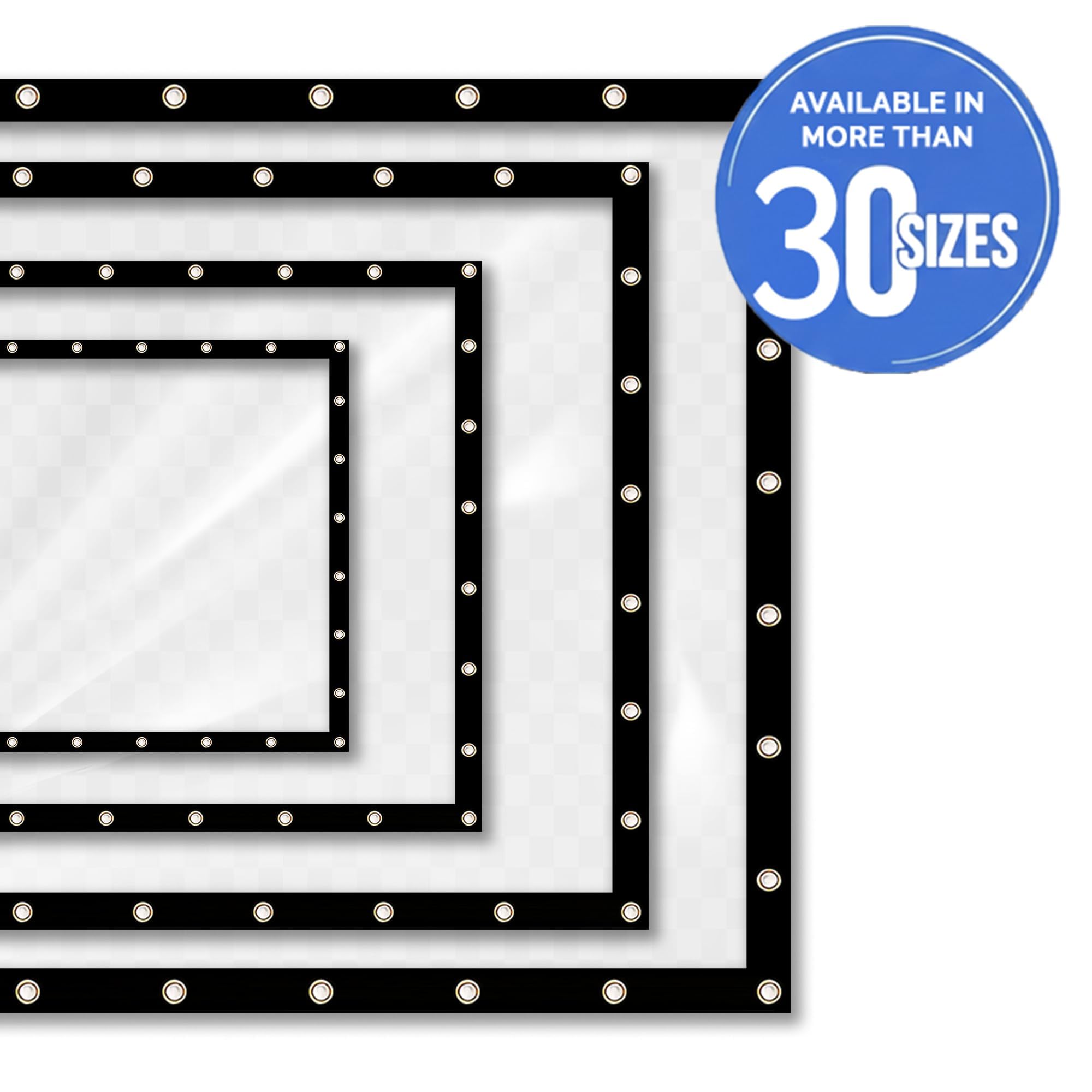 Covers & All Heavy Duty Clear Vinyl Tarp – 20 Mil Waterproof Clear Tarp with Grommets for Patio, Porch, Gazebo, Greenhouse & Chicken Coop (4 x 6 ft) - Image 6