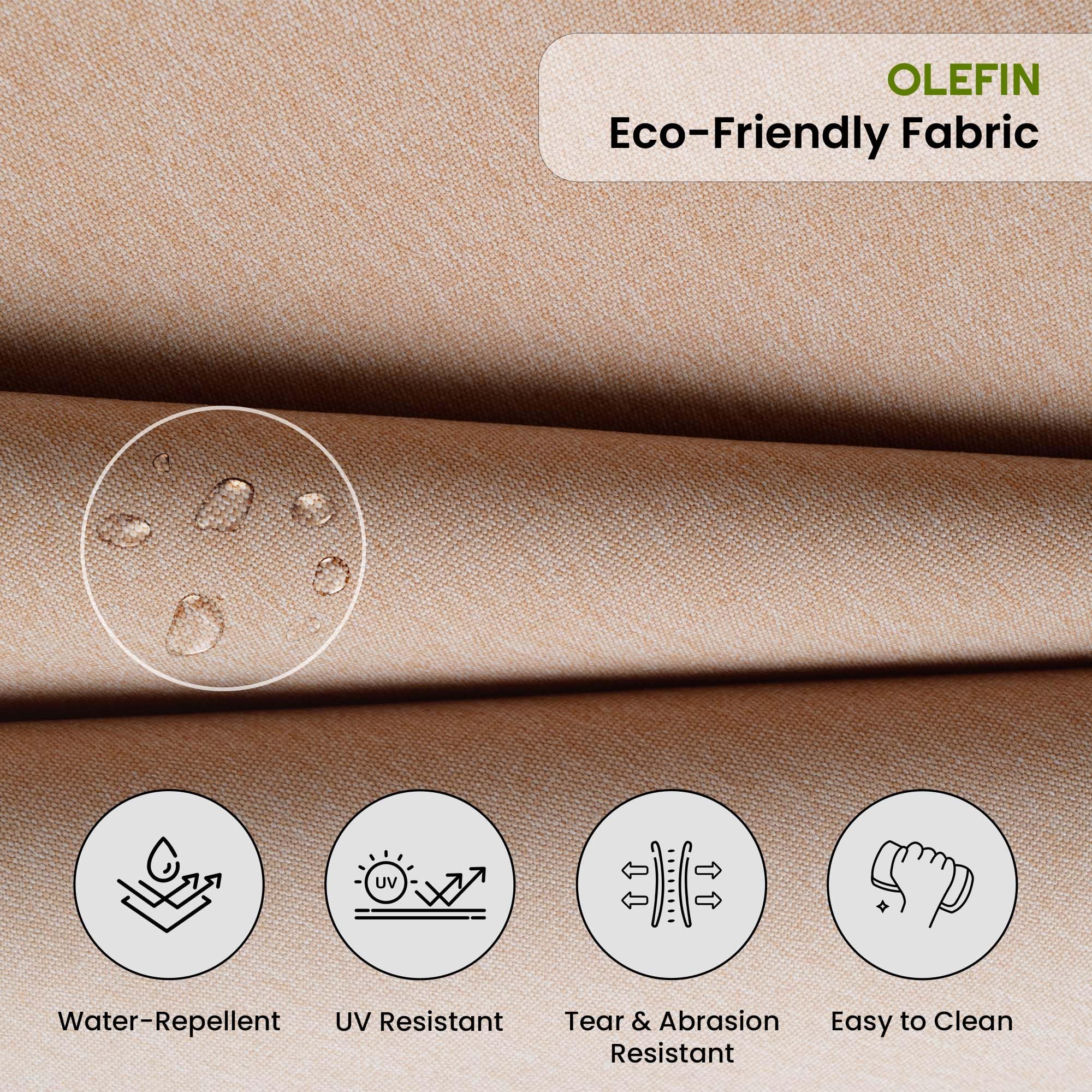Covers & All Olefin Rectangle Lounge Chair Cushion, 420 Denier Supportive Foam Lounge Chair Outdoor, Water and Mold Resistant for Patio Lounge Chair - Image 4