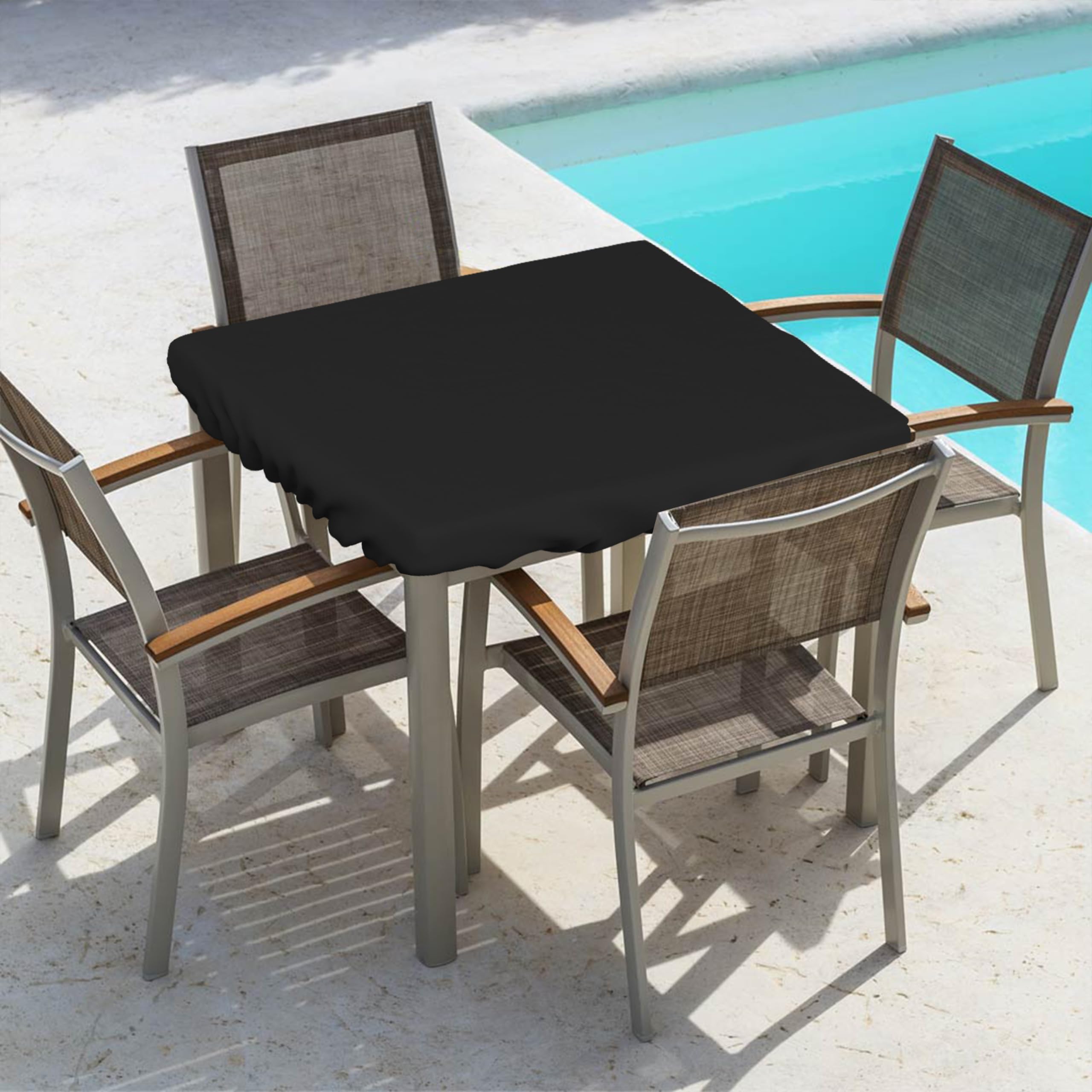 Covers & All Square Table Top Cover, 18 Oz Heavy Duty Waterproof UV & Weather Resistant Patio Table Cover, Outdoor Table Cover for Patio Outdoor Furniture & Coffee Table (36" L x 36" W x 6" H, Black) - Image 6