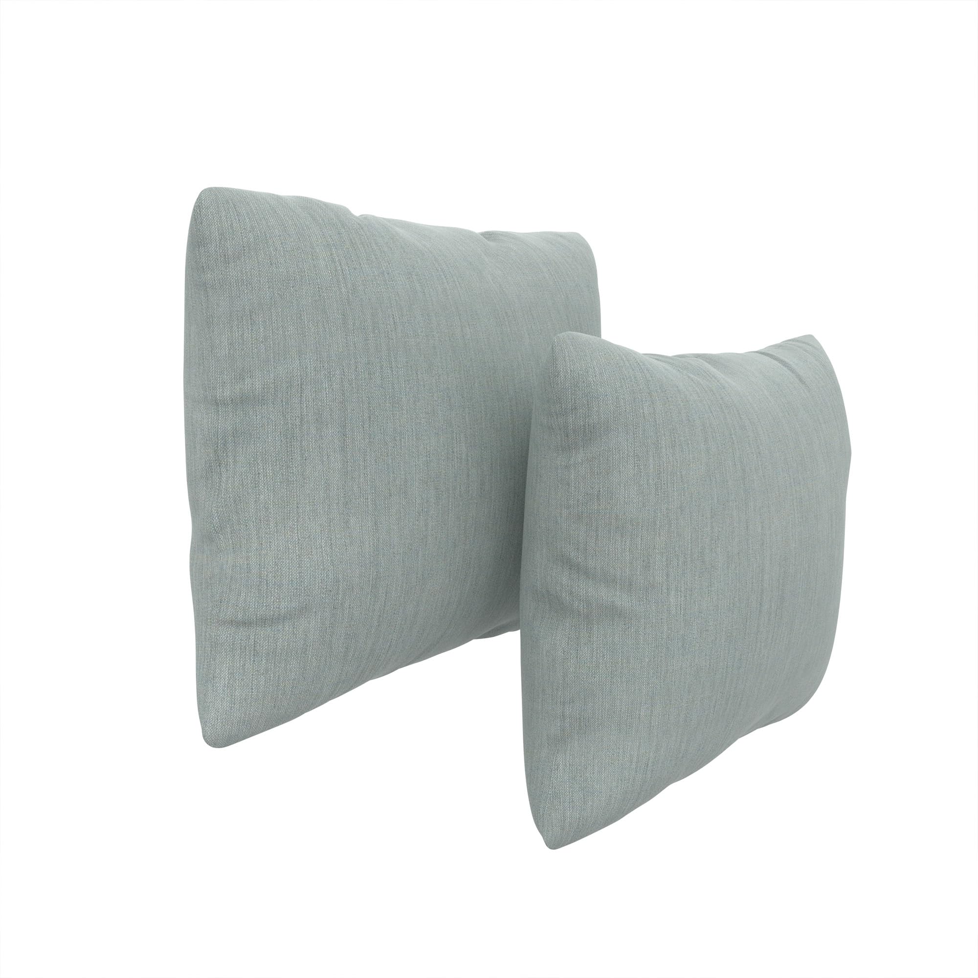 Covers & All Sunbrellla Outdoor Pillows for Patio Furniture, UV Fade Resistant & Waterproof Outdoor Sunbrella Lumbar Pillows, Set of 2 Inserts & Covers for Patios, Decks and Porches (Cast Mist) - Image 5